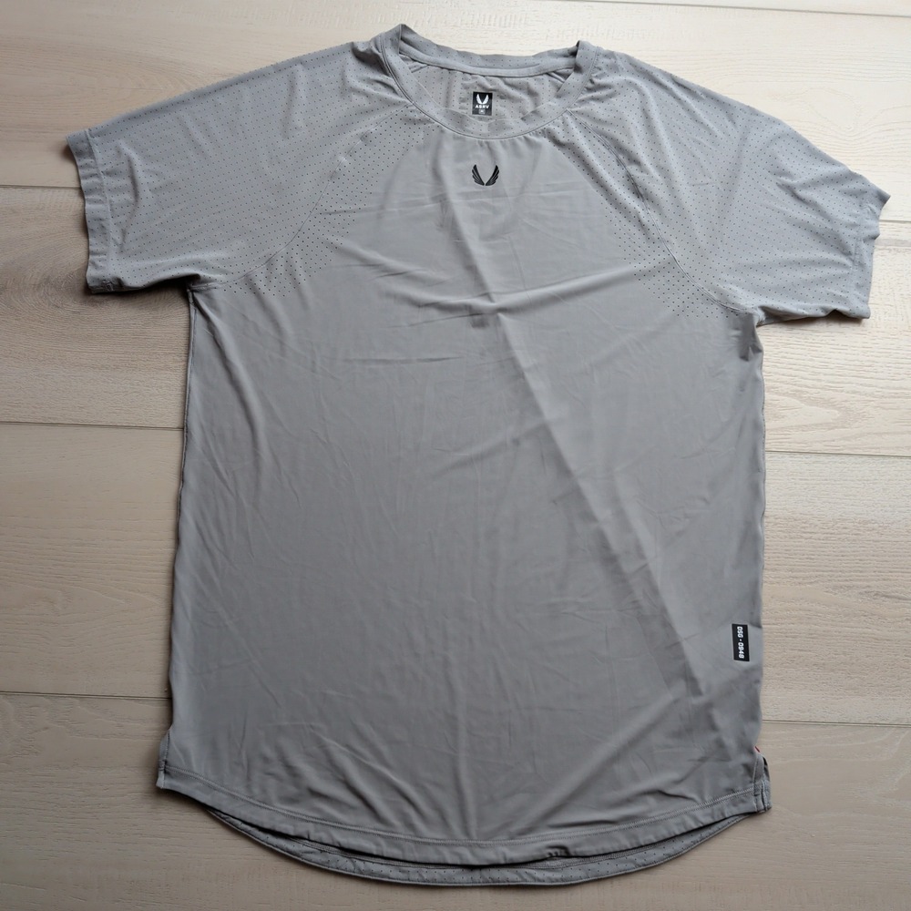 ASRV Laser-Vent Established Tee T-Shirt Mens M Slate Gray Athletic DSG-0948